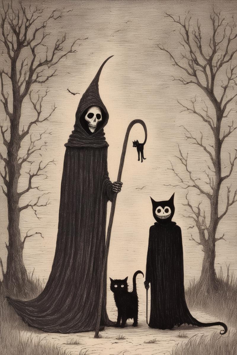 00238-1163070908-_lora_Edward Gorey Style_1_Edward Gorey Style - Edward Gorey Very creepy 8K Grim Reaper and Cat.png